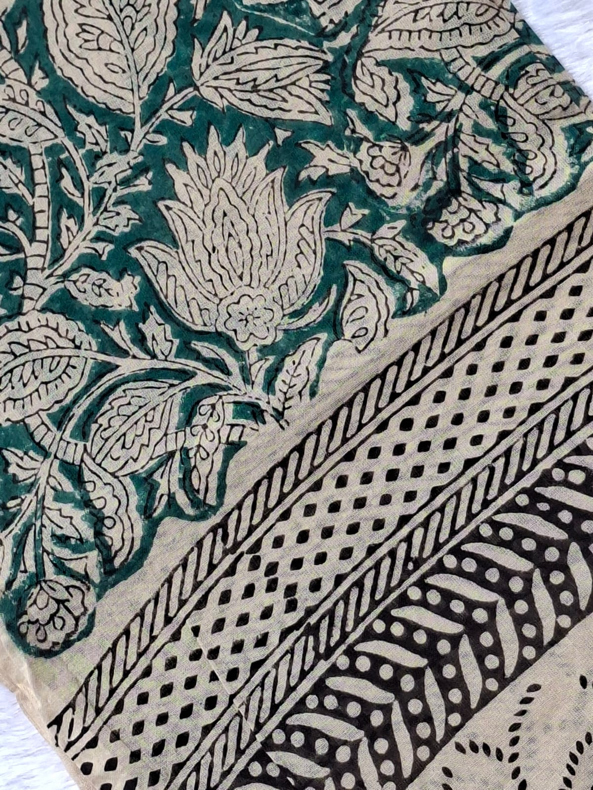 Pure Cotton Unstitched Suit - Cotton Dupatta