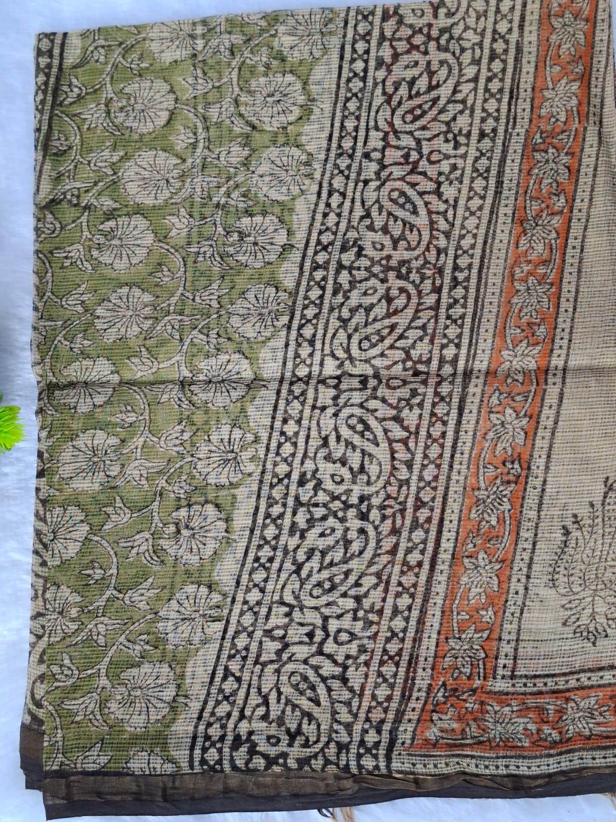 Pure Cotton Unstitched Suit - Kota Dupatta