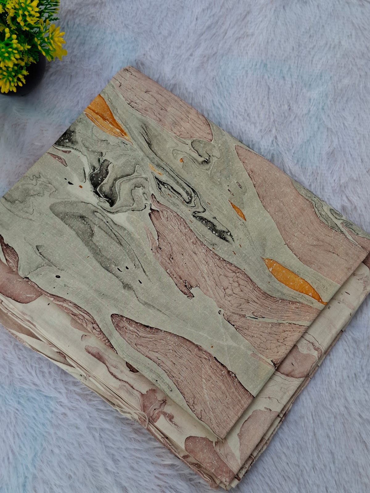 Pure Cotton Unstitched Suit - Chiffon Dupatta