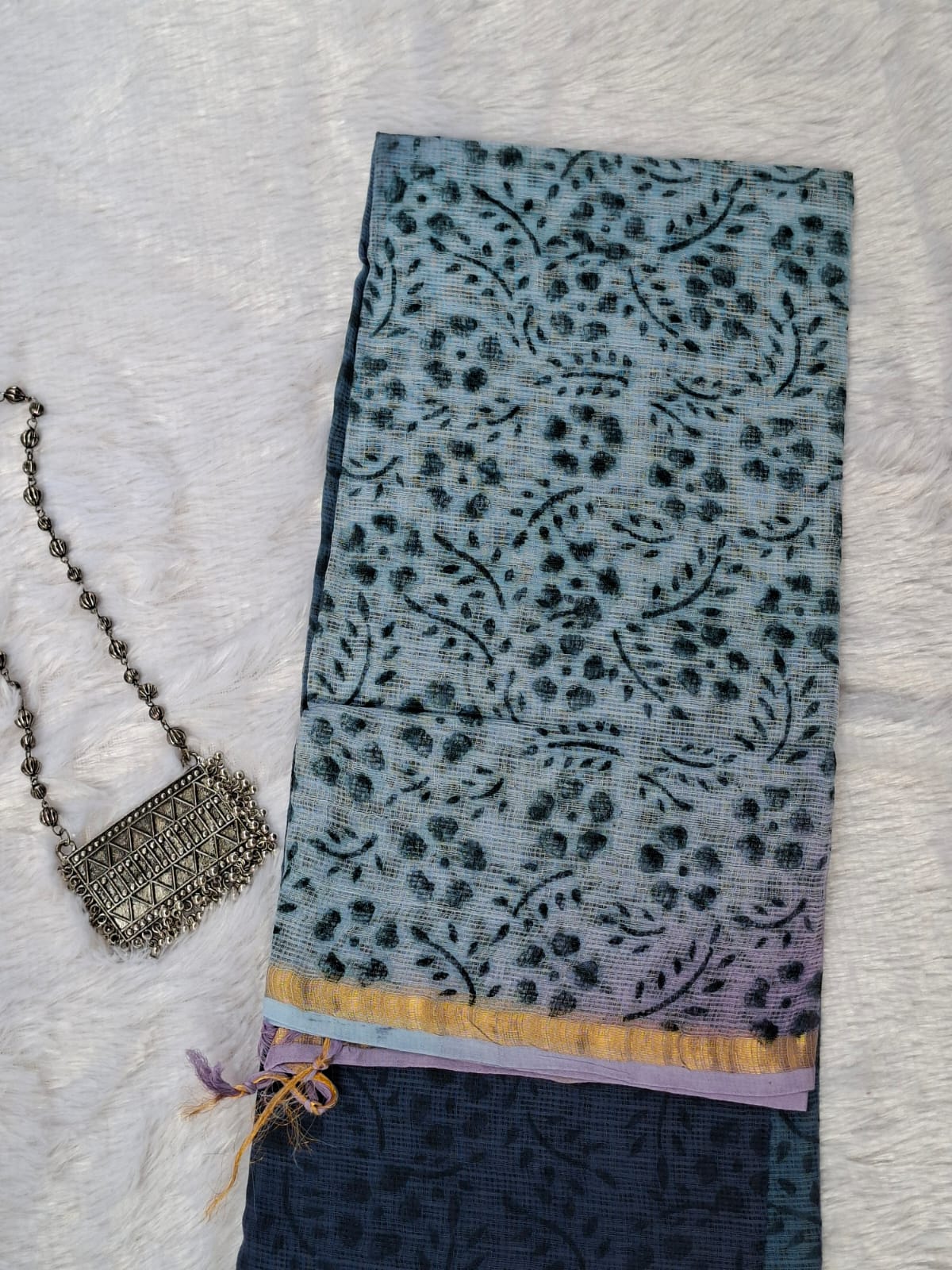 Pure Cotton Unstitched Suit - Kota Dupatta