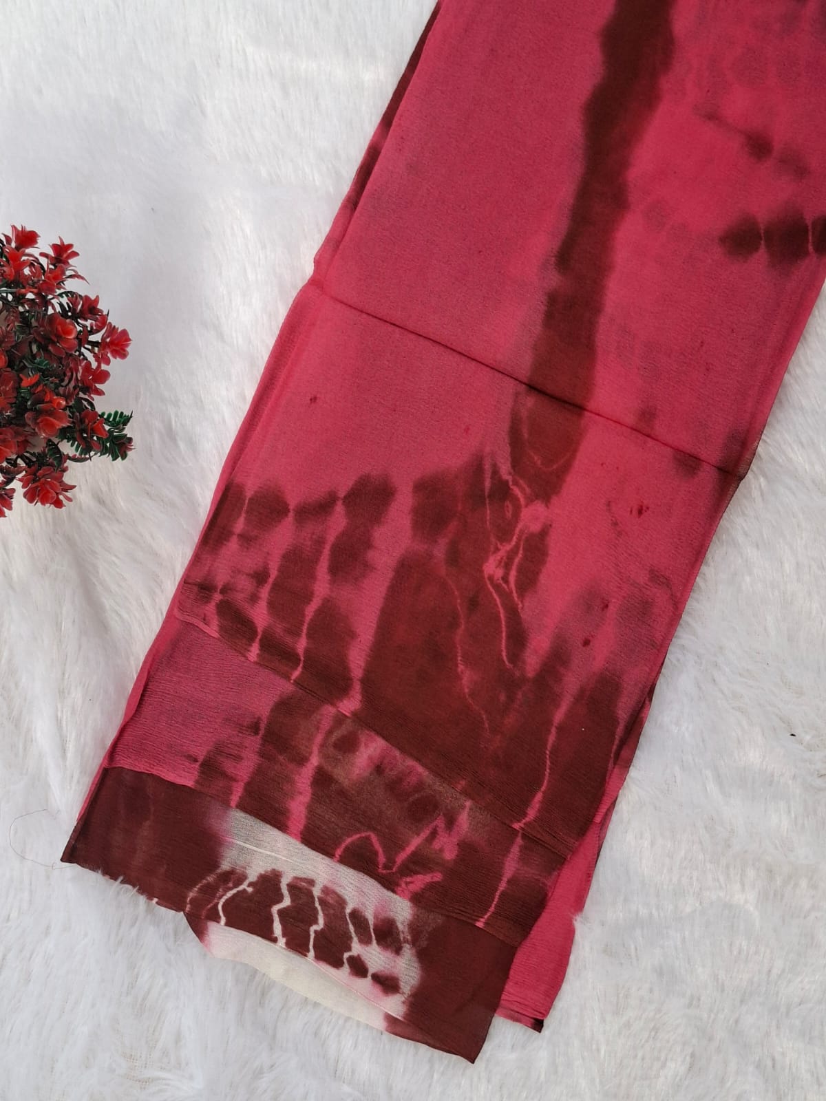 Pure Cotton Unstitched Suit - Chiffon Dupatta