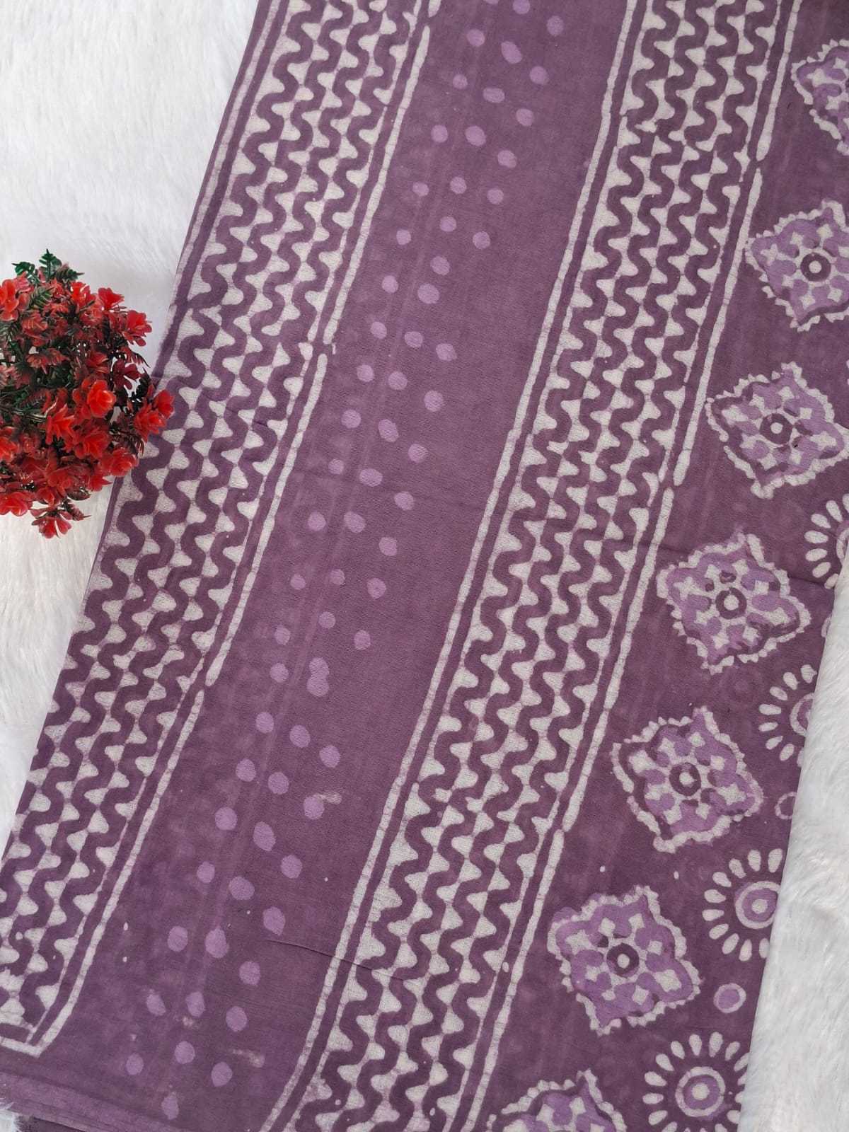 Pure Cotton Unstitched Suit - Cotton Dupatta