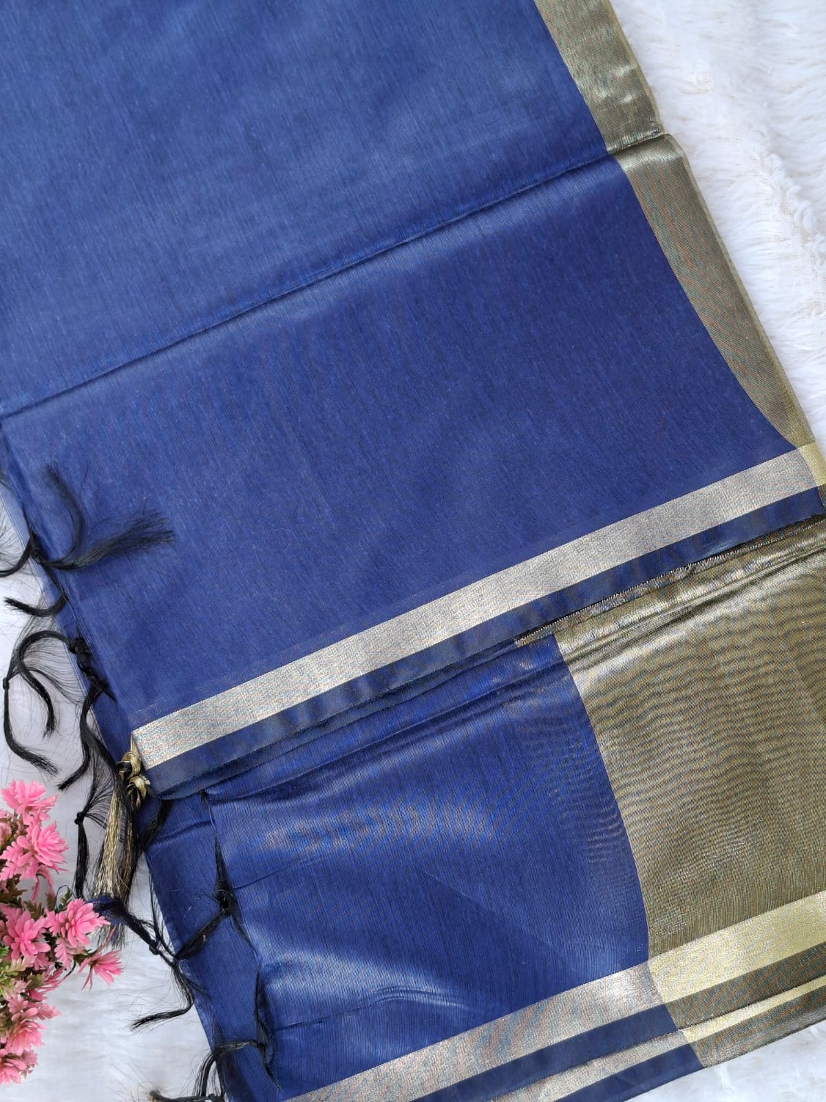 Blue Cotton Silk Set SKL_CS9