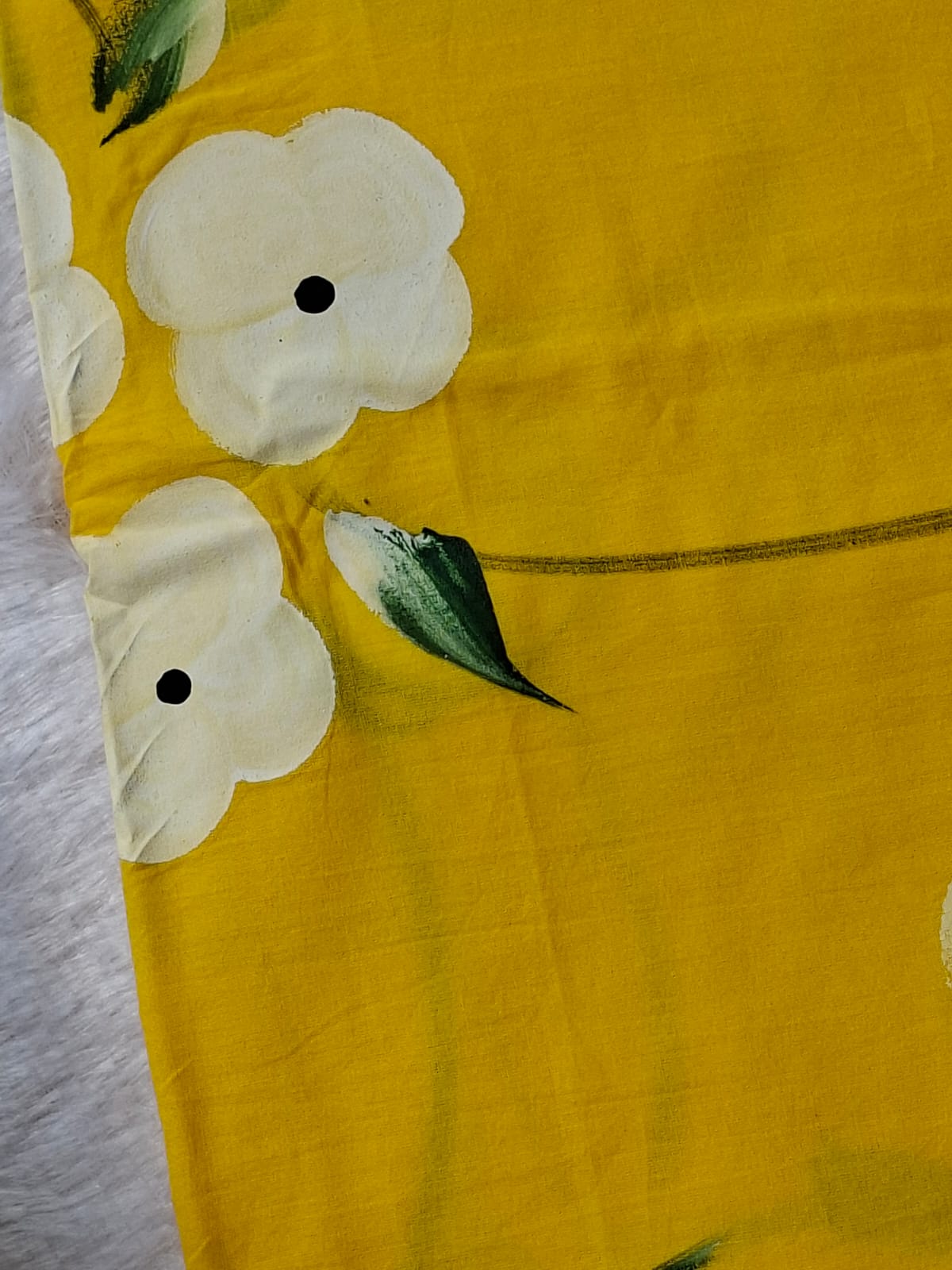 Pure Cotton Unstitched Suit - Chiffon Dupatta