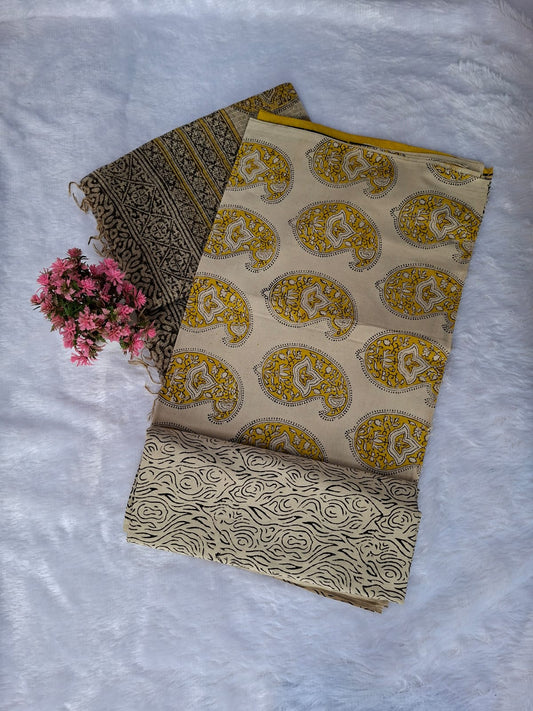 Pure Cotton Unstitched Suit - Kota Dupatta