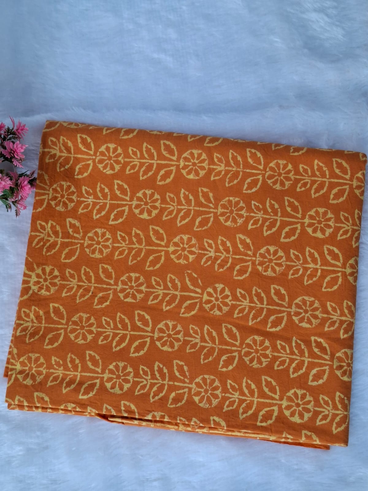 Pure Cotton Unstitched Suit - Cotton Dupatta