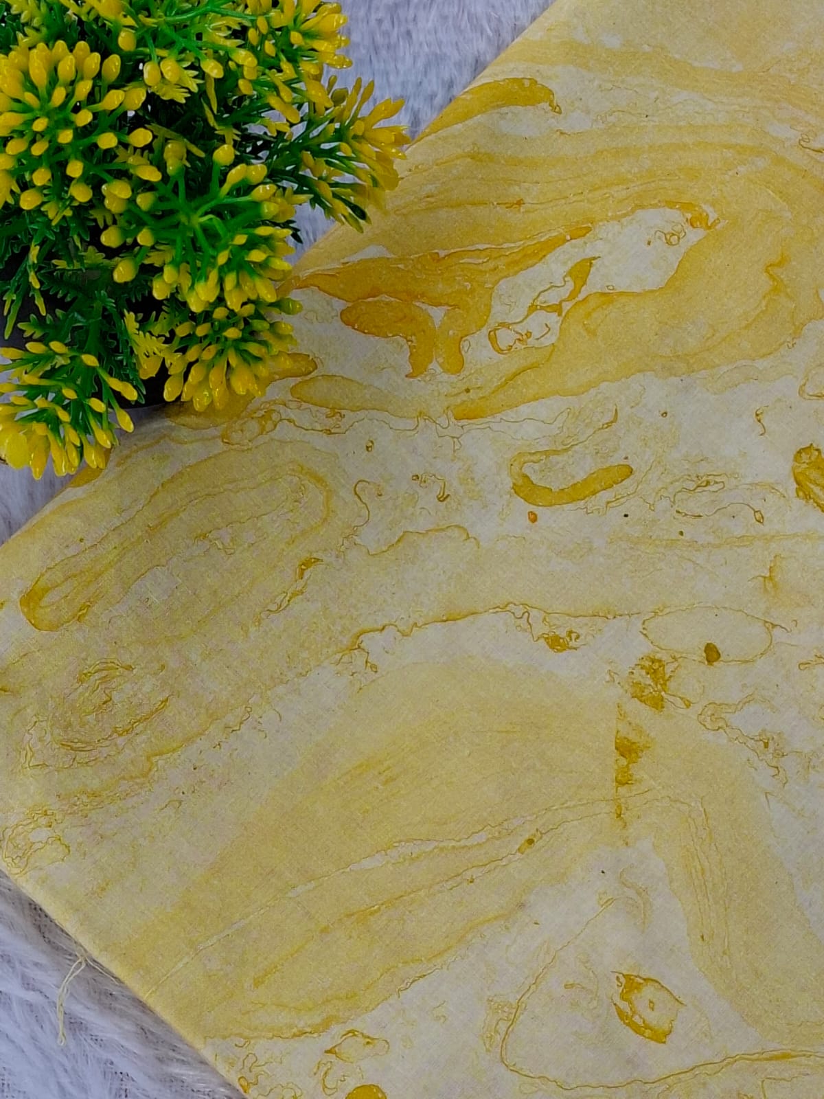 Pure Cotton Unstitched Suit - Chiffon Dupatta