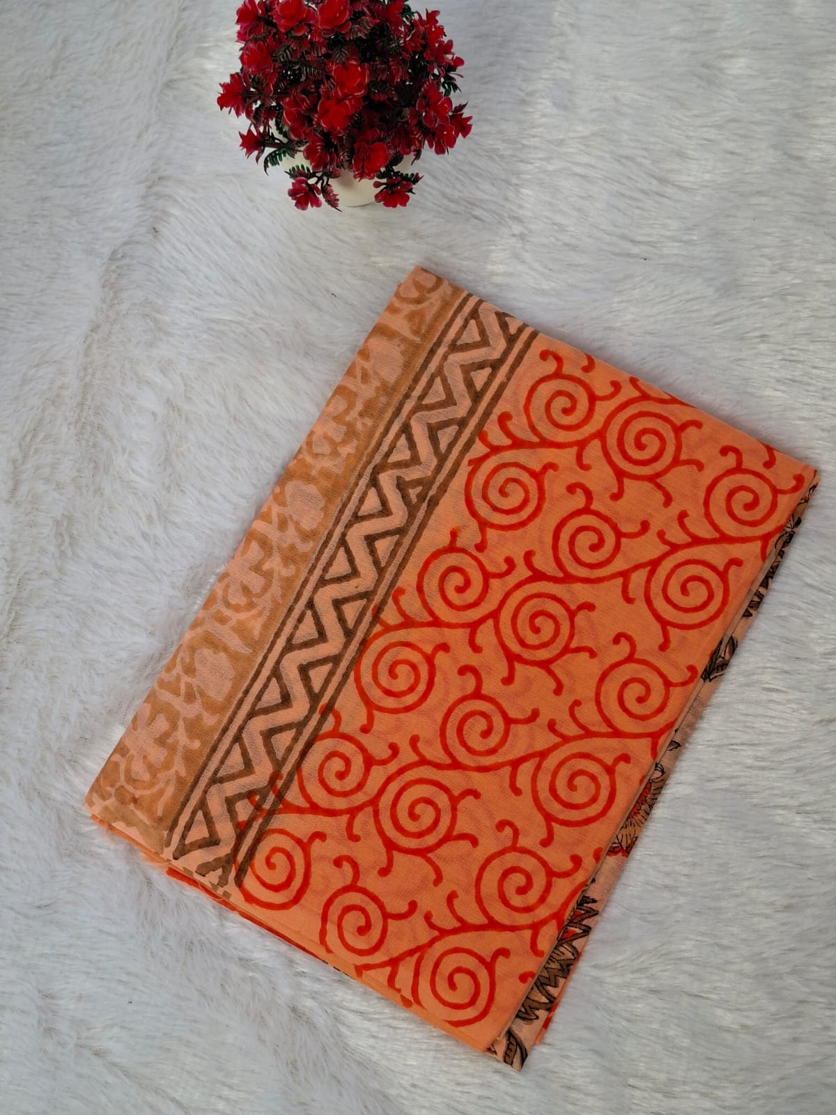 Pure Cotton Unstitched Suit - Cotton Dupatta