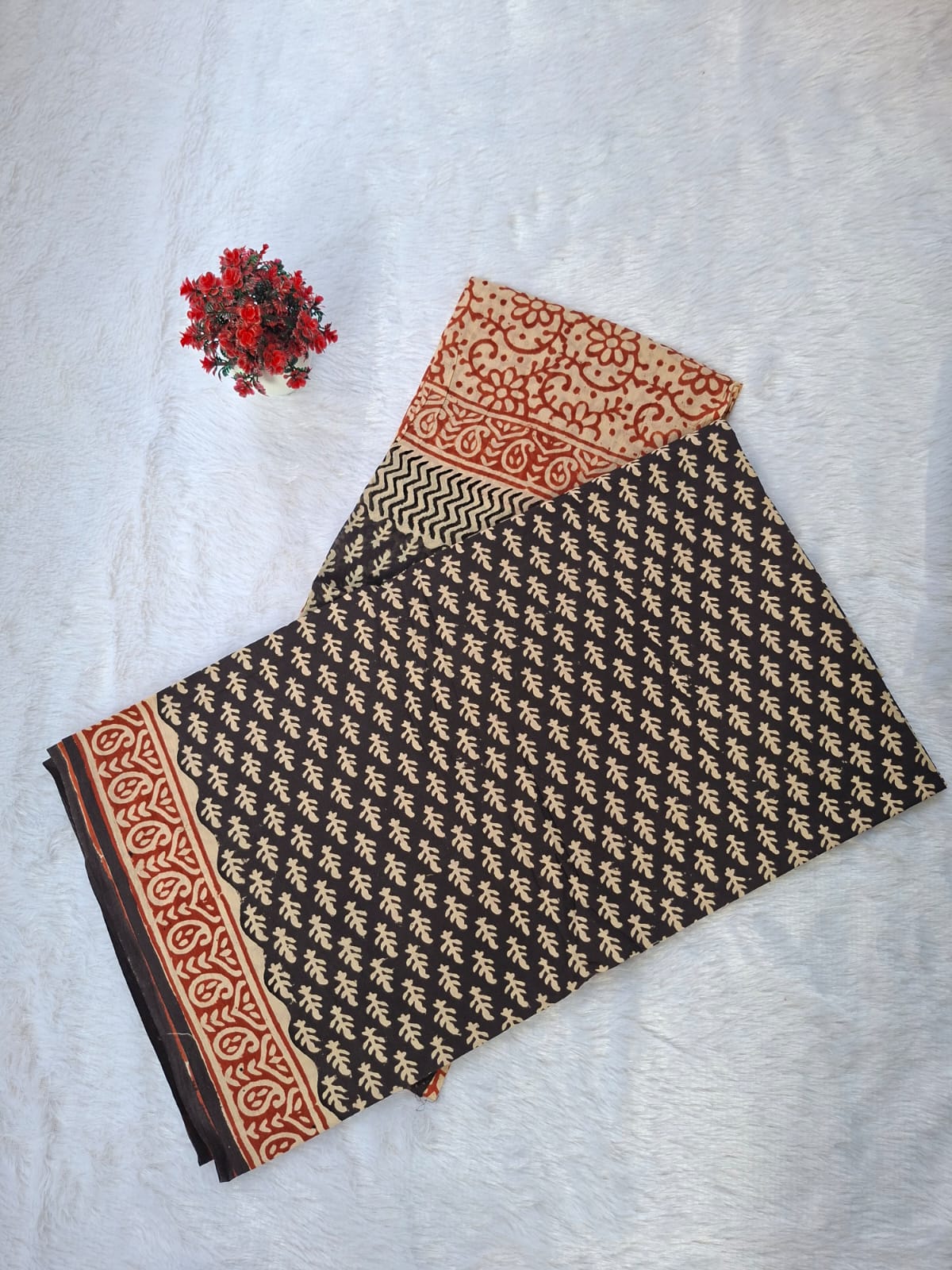Pure Cotton Unstitched Suit - Cotton Dupatta
