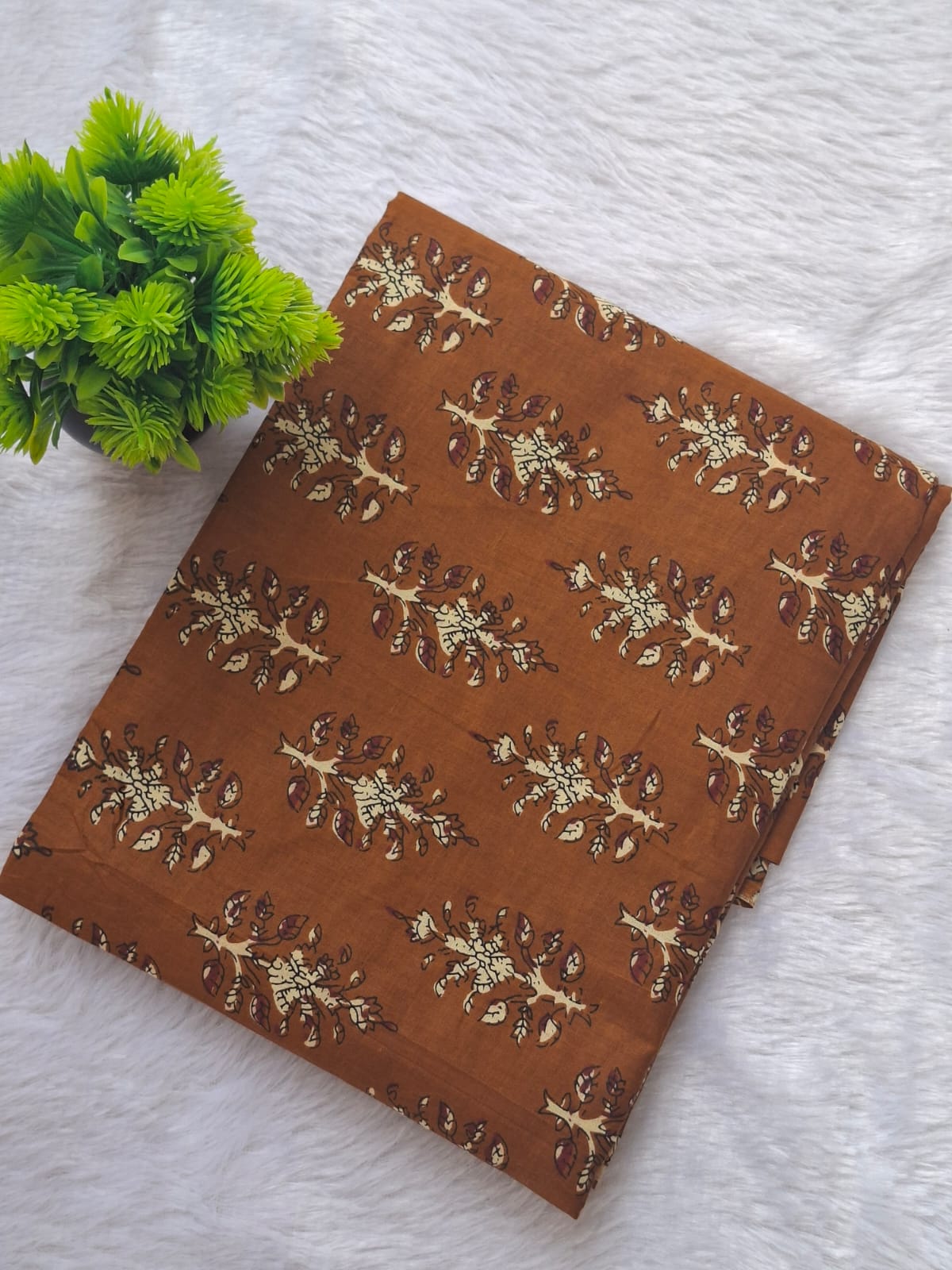 Pure Cotton Unstitched Suit - Cotton Dupatta