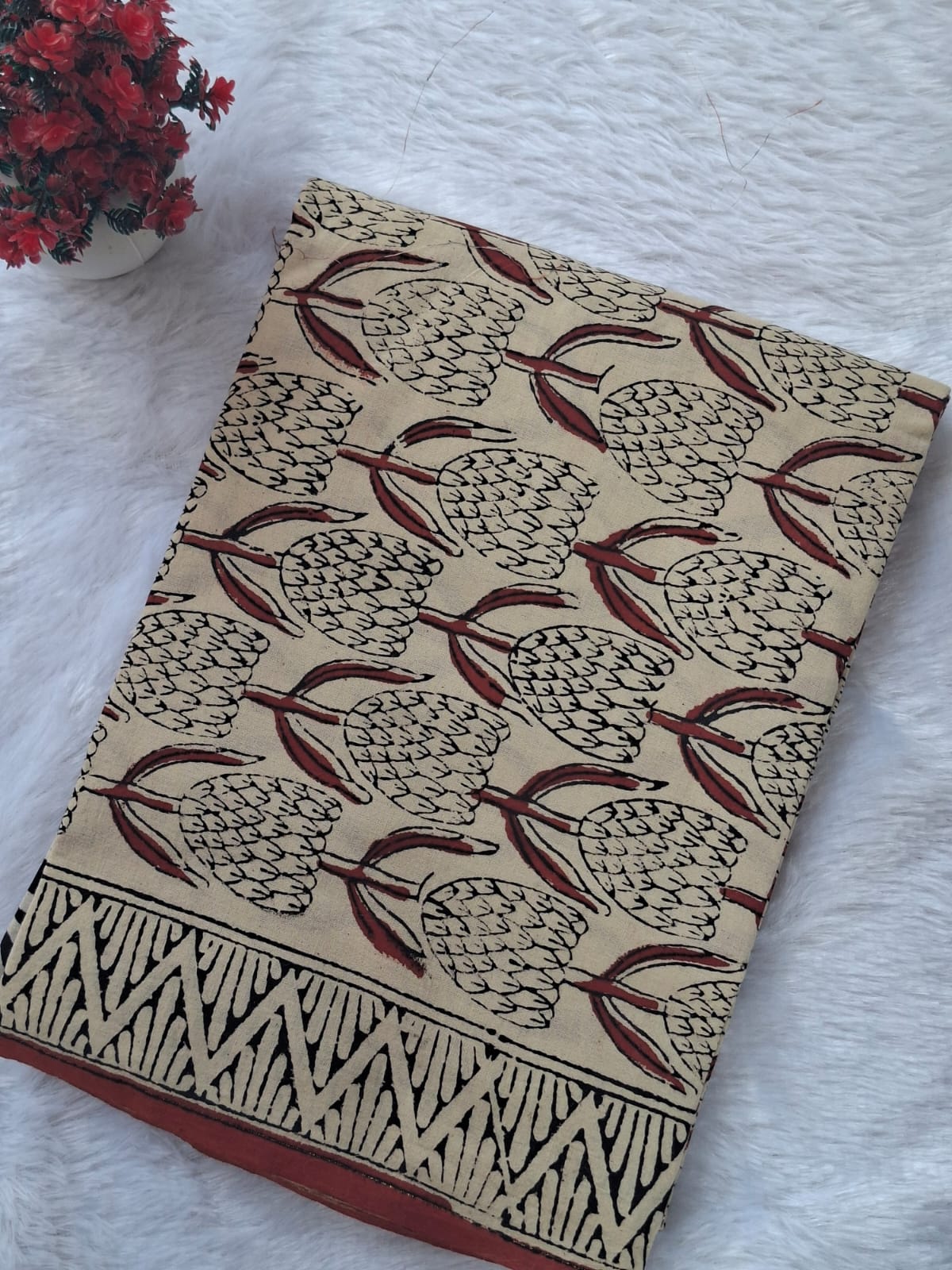 Pure Cotton Unstitched Suit - Cotton Dupatta