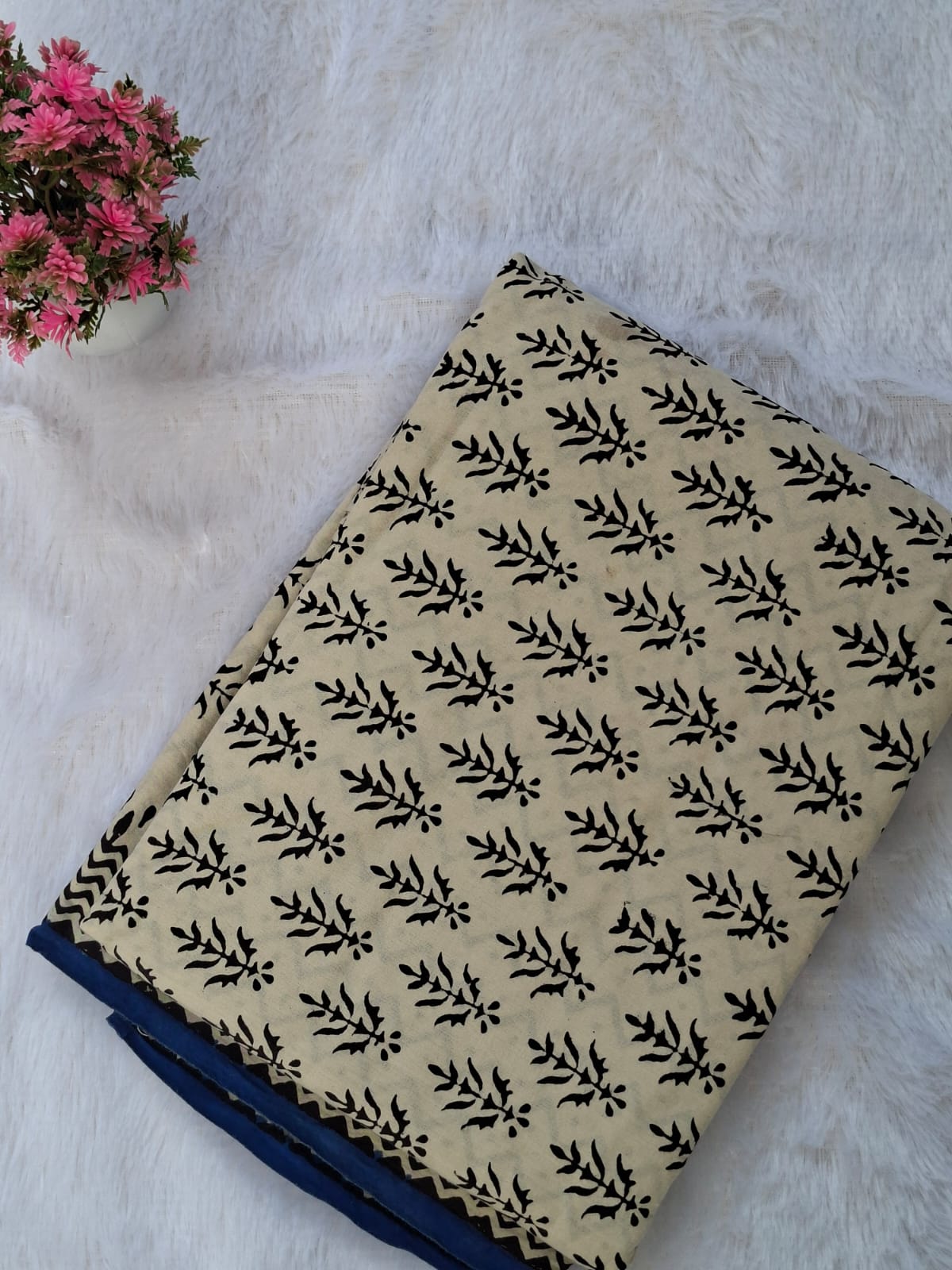 Pure Cotton Unstitched Suit - Cotton Dupatta