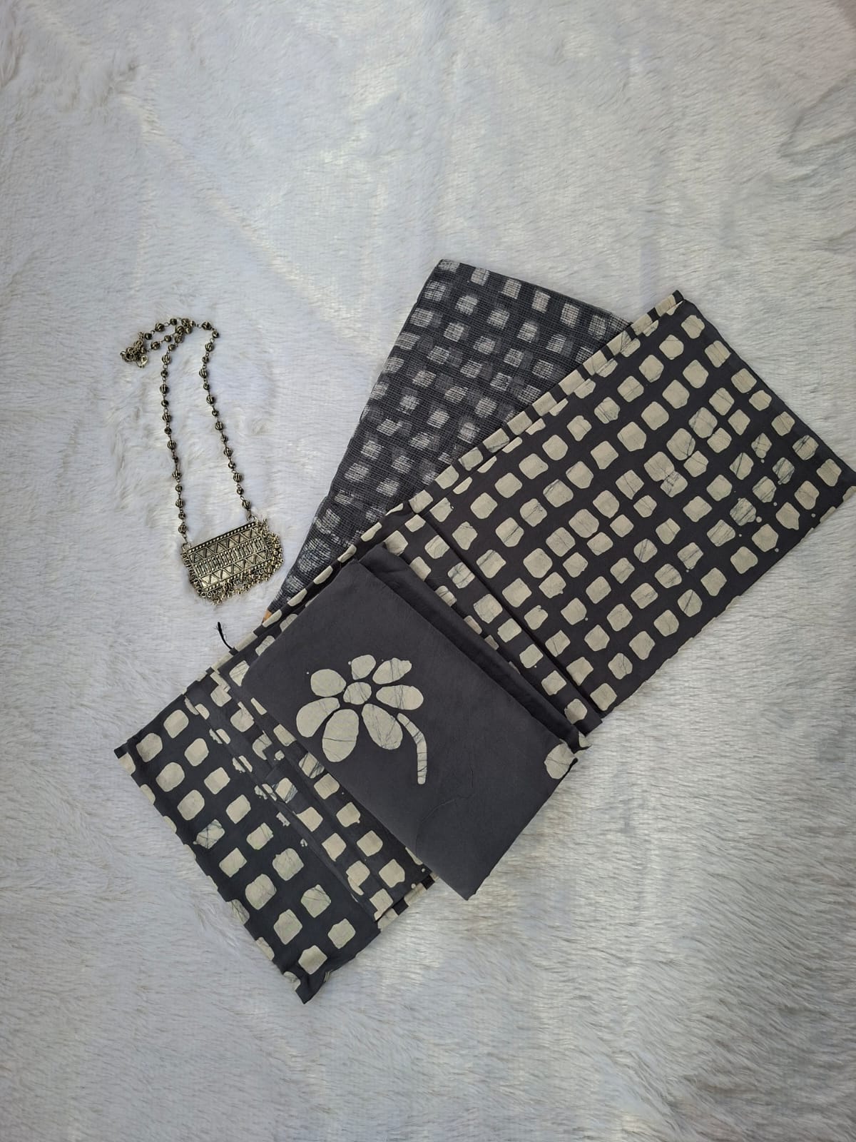 Pure Cotton Unstitched Suit - Kota Dupatta