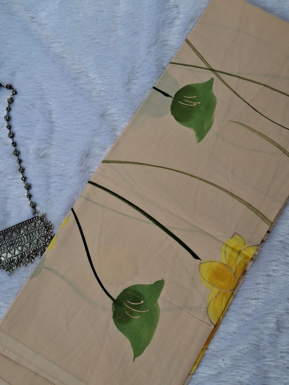 Pure Cotton Unstitched Suit - Cotton Dupatta