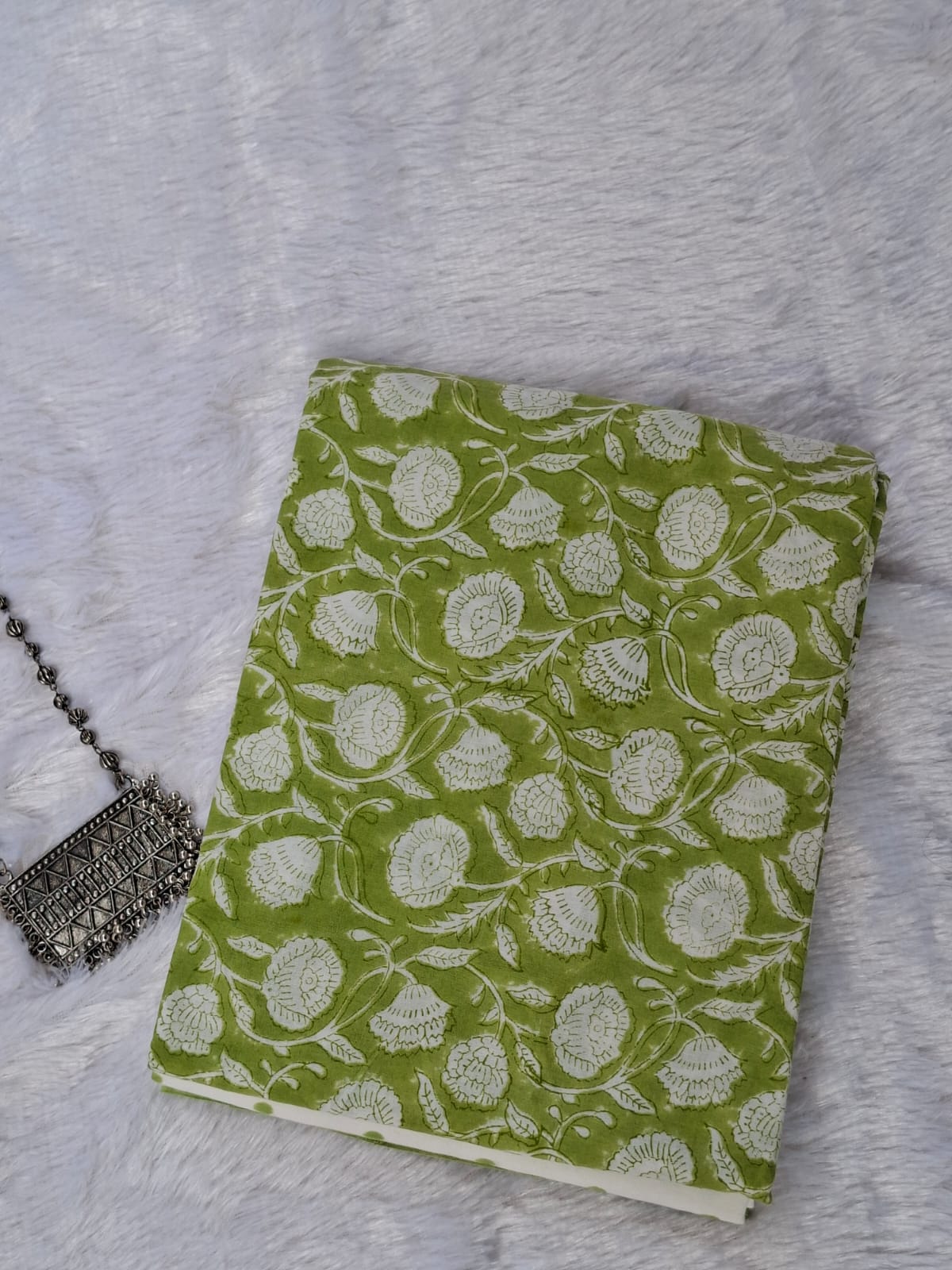 Pure Cotton Unstitched Suit - Cotton Dupatta