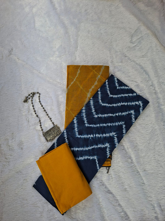 Pure Cotton Unstitched Suit - Kota Dupatta