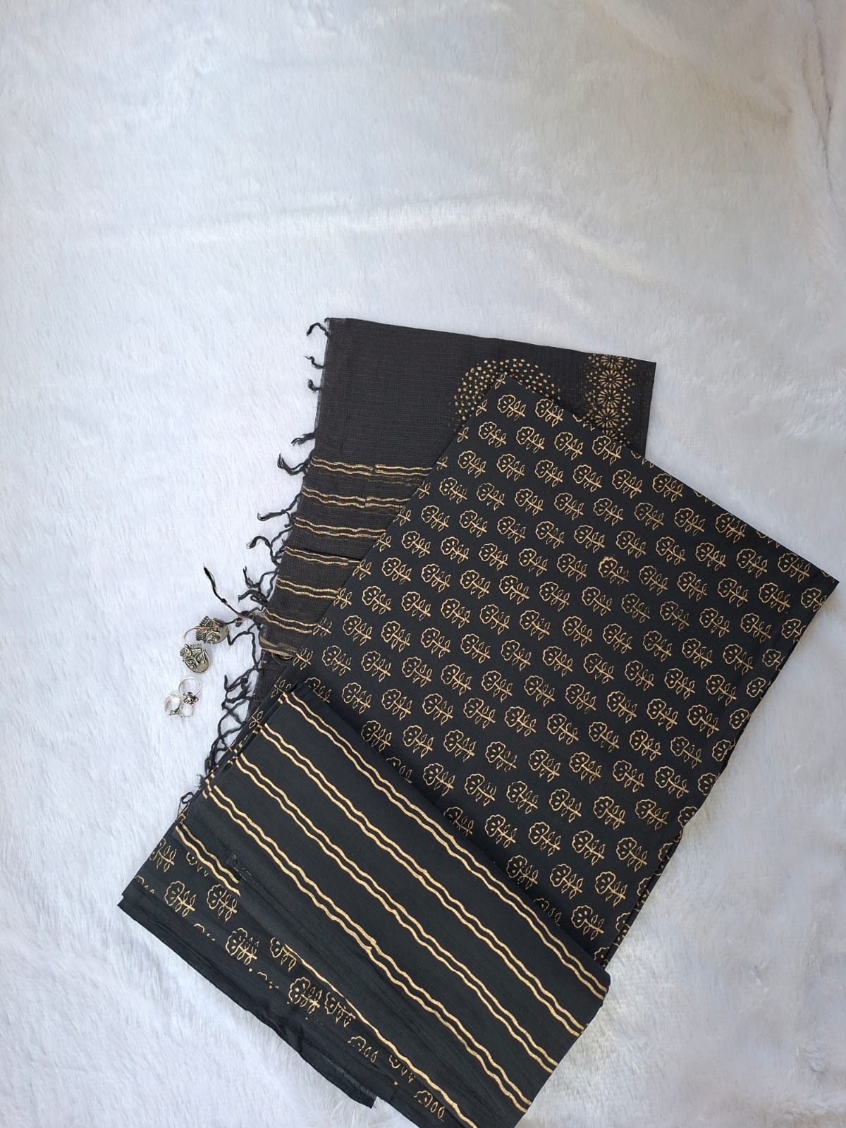 Pure Cotton Unstitched Suit - Kota Dupatta