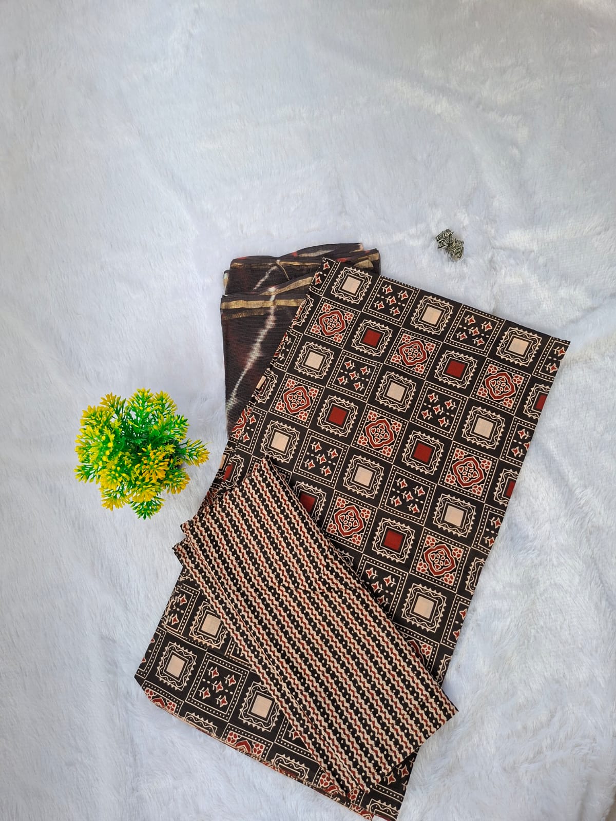 Pure Cotton Unstitched Suit - Kota Dupatta