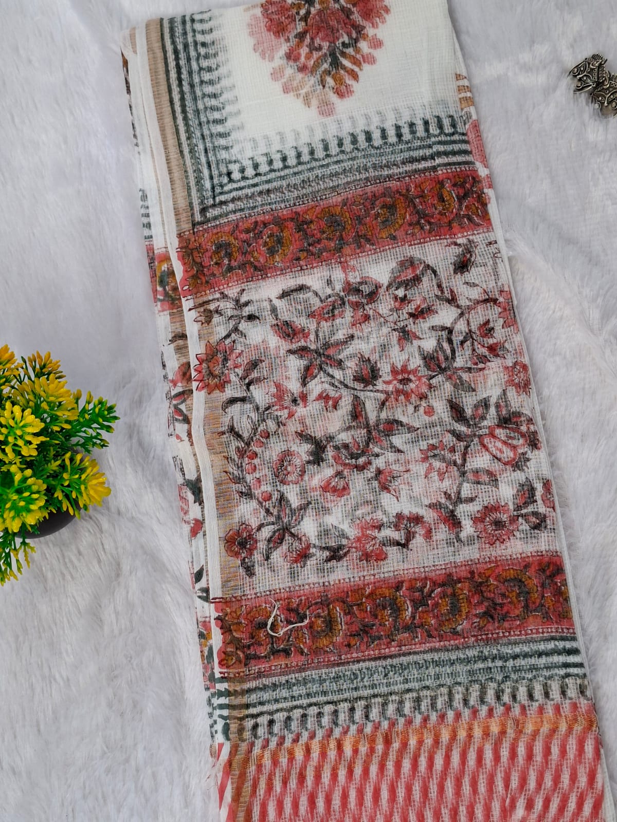 Pure Cotton Unstitched Suit - Kota Dupatta