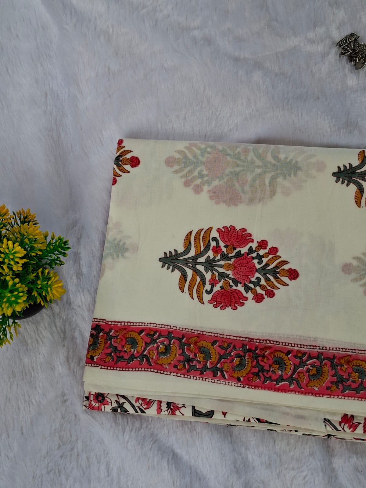 Pure Cotton Unstitched Suit - Kota Dupatta