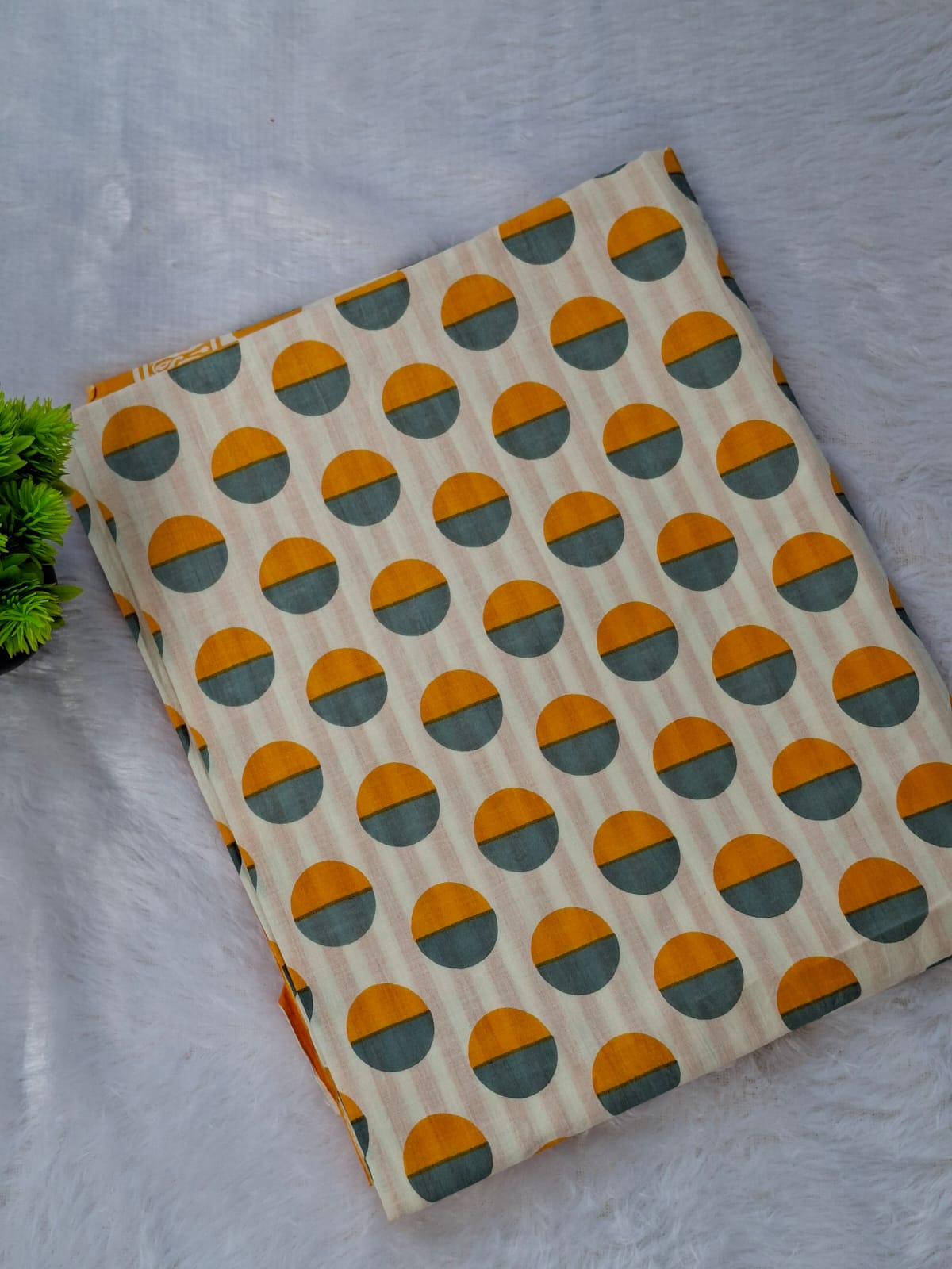 Pure Cotton Unstitched Suit - Cotton Dupatta