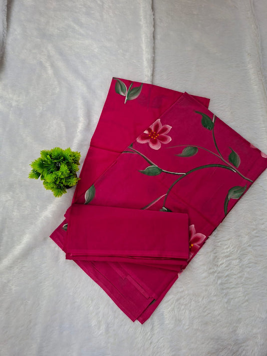 Pure Cotton Unstitched Suit - Cotton Dupatta