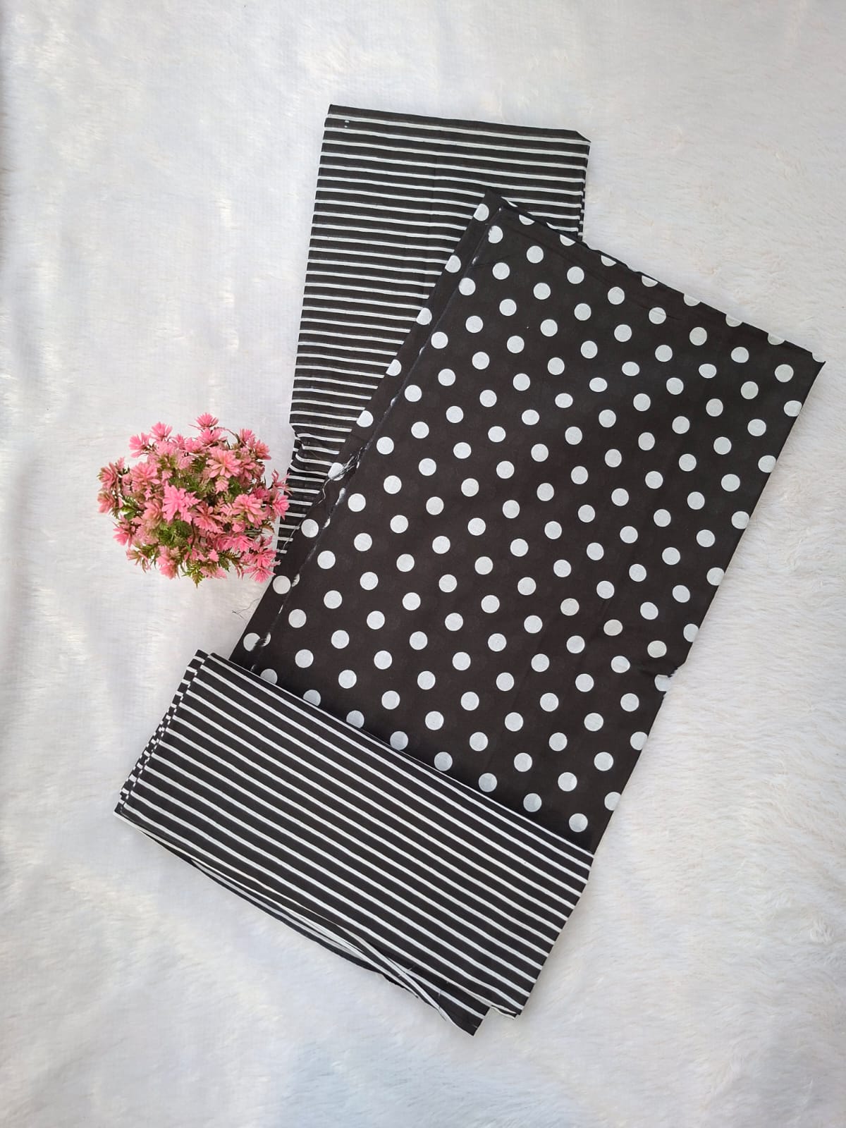 Pure Cotton Unstitched Suit - Cotton Dupatta