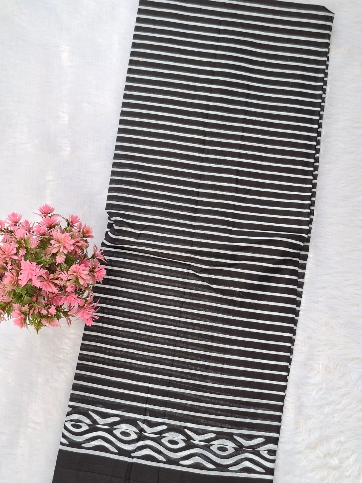 Pure Cotton Unstitched Suit - Cotton Dupatta