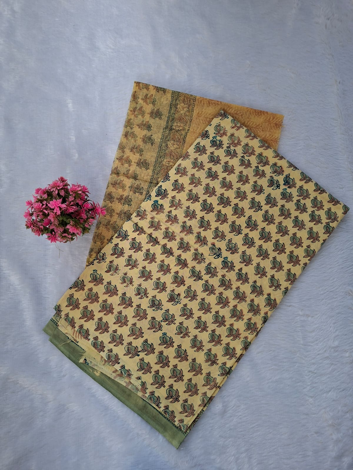 Pure Cotton Unstitched Suit - Kota Dupatta