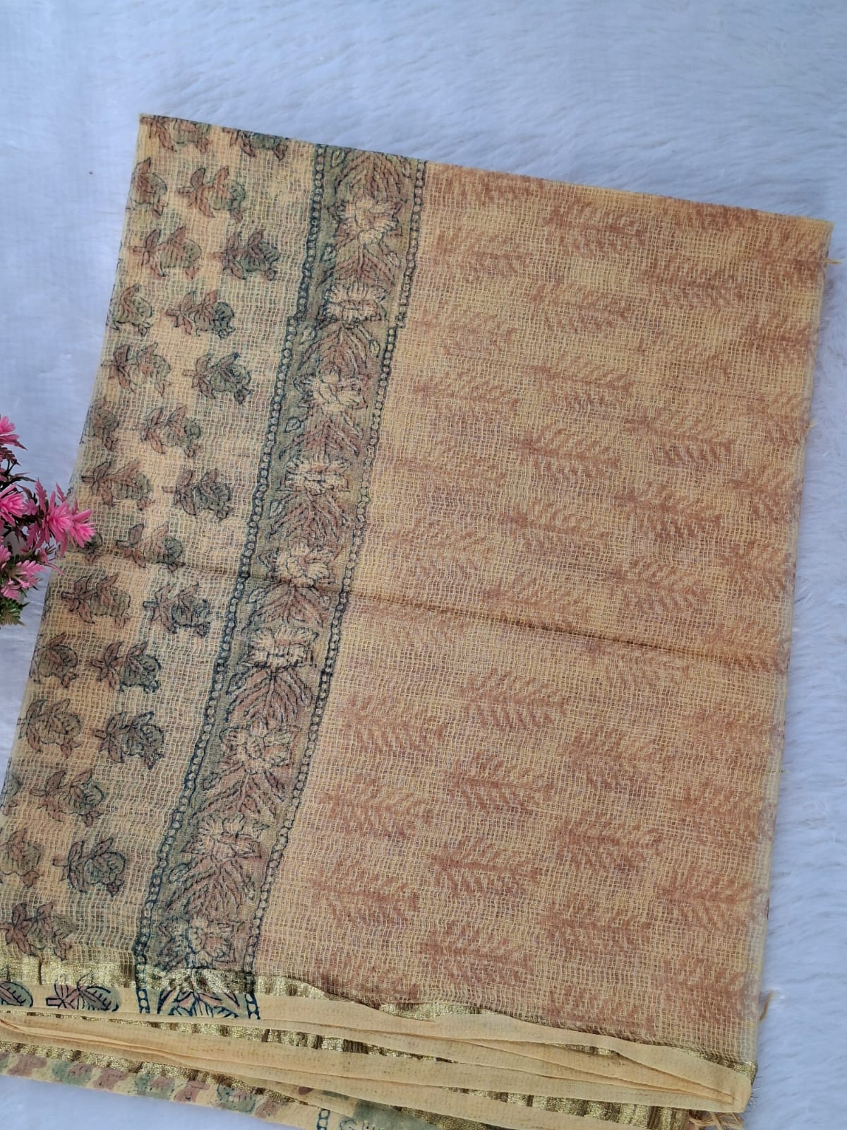 Pure Cotton Unstitched Suit - Kota Dupatta