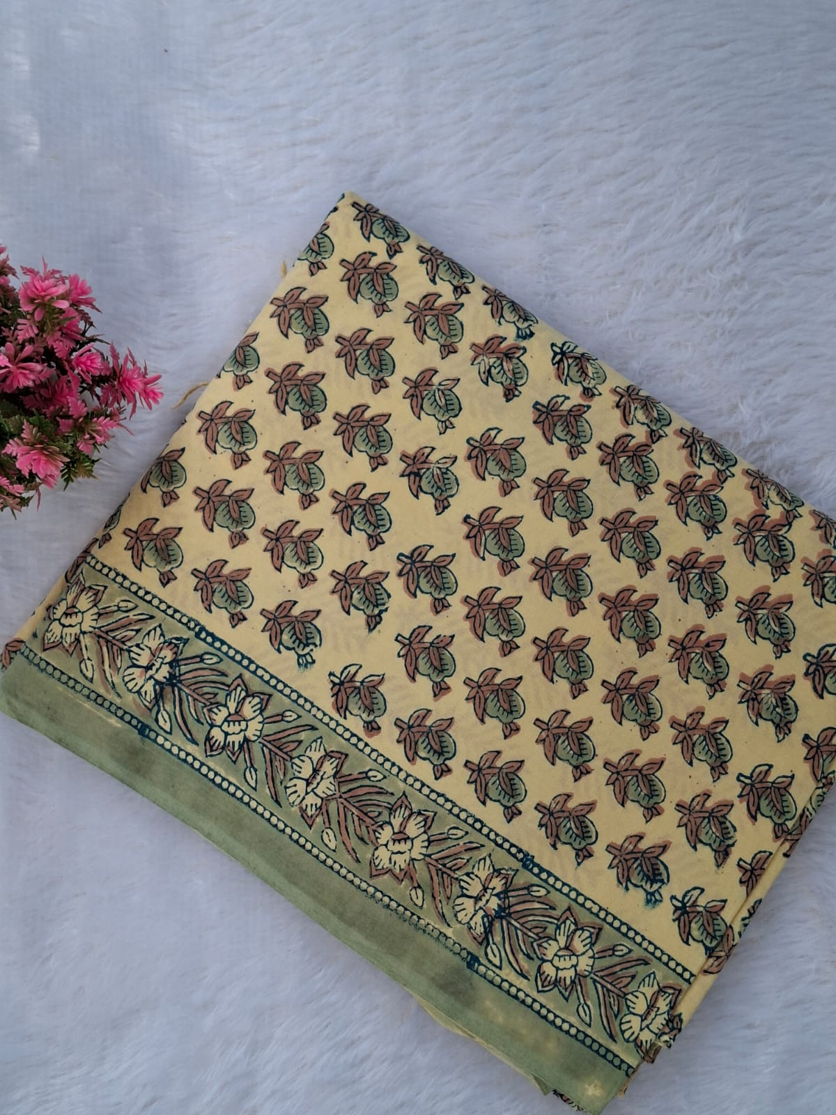 Pure Cotton Unstitched Suit - Kota Dupatta