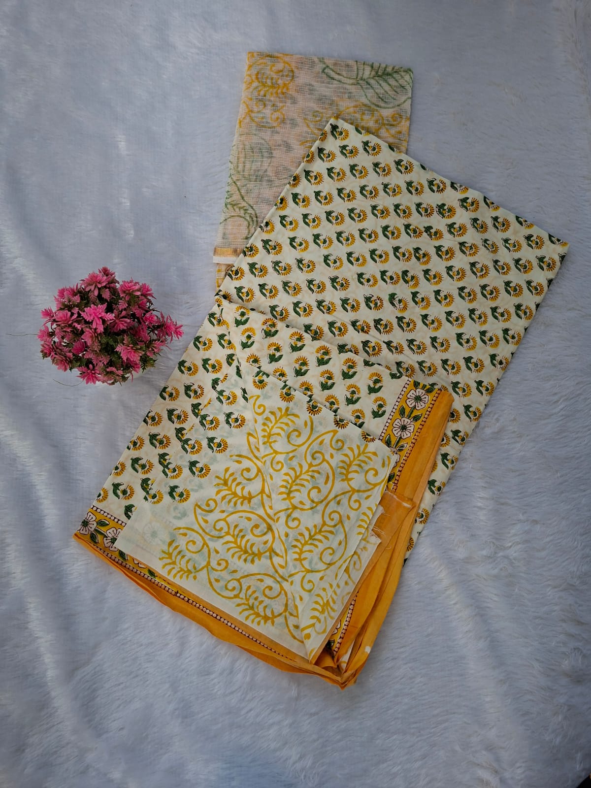 Pure Cotton Unstitched Suit - Kota Dupatta