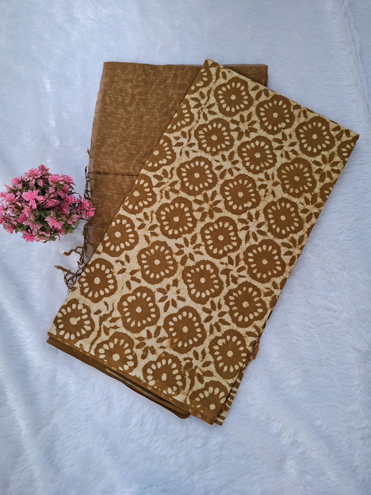 Pure Cotton Unstitched Suit - Kota Dupatta