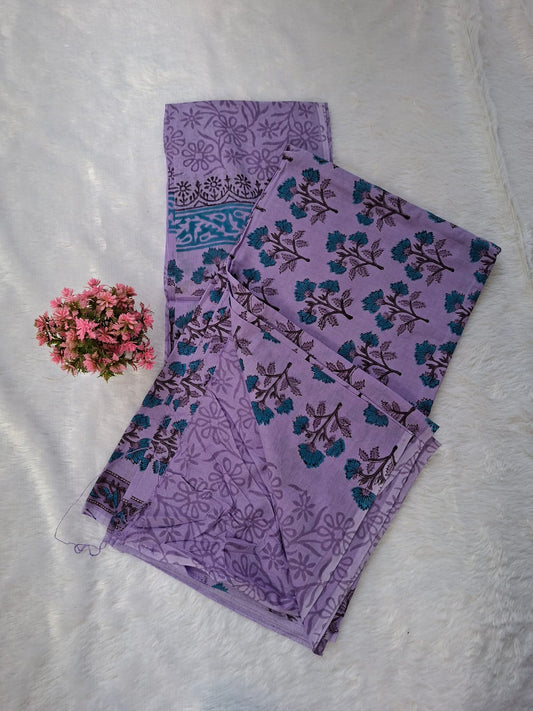Pure Cotton Unstitched Suit - Cotton Dupatta