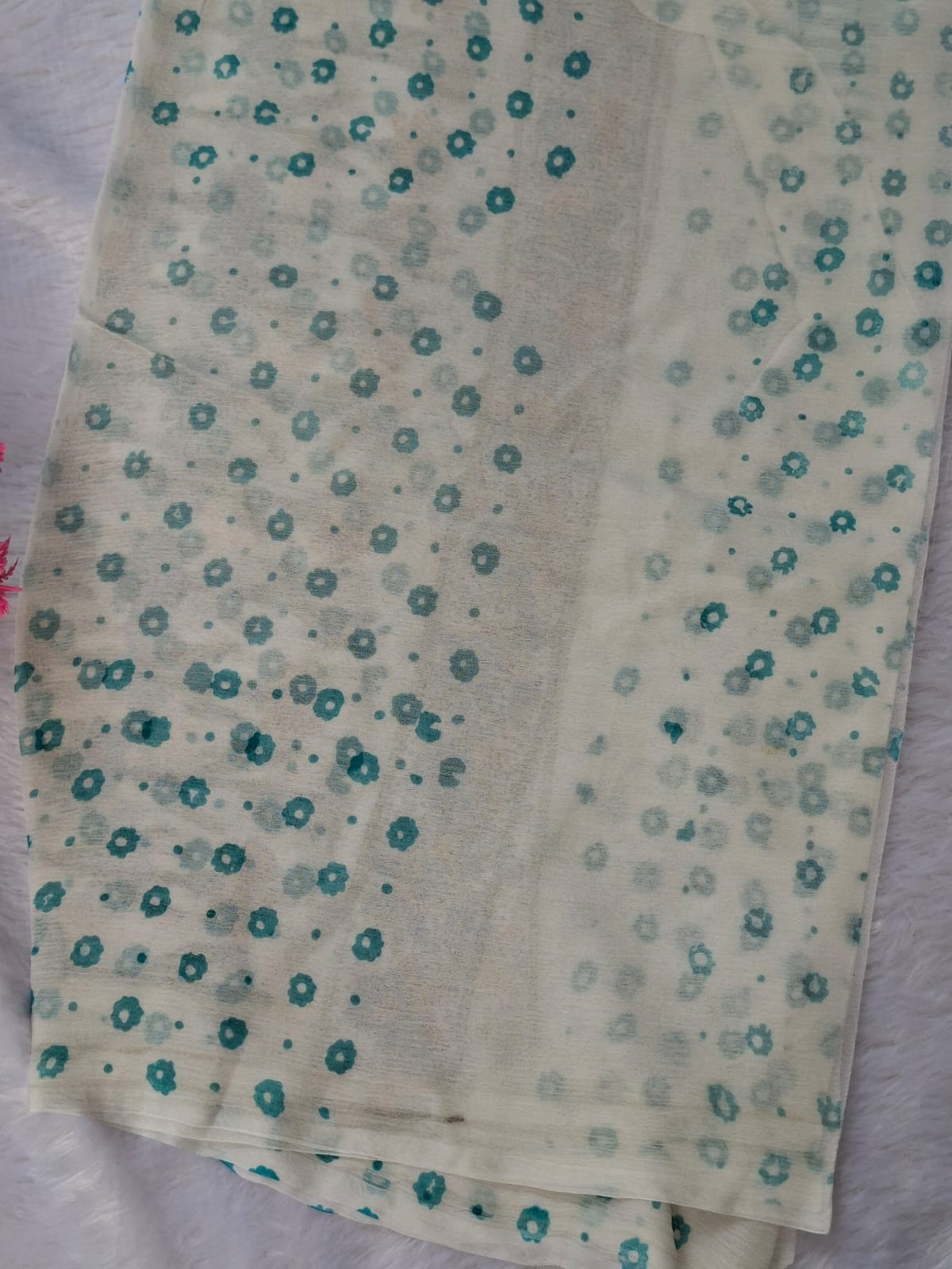Pure Cotton Unstitched Suit - Cotton Dupatta