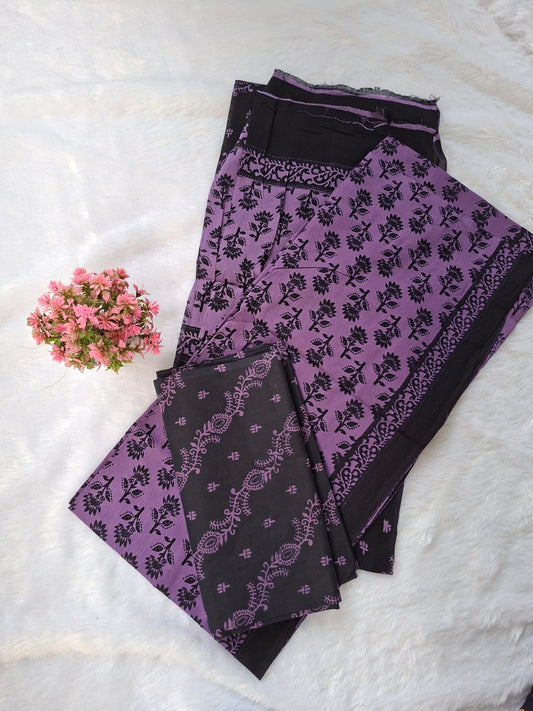 Pure Cotton Unstitched Suit - Cotton Dupatta