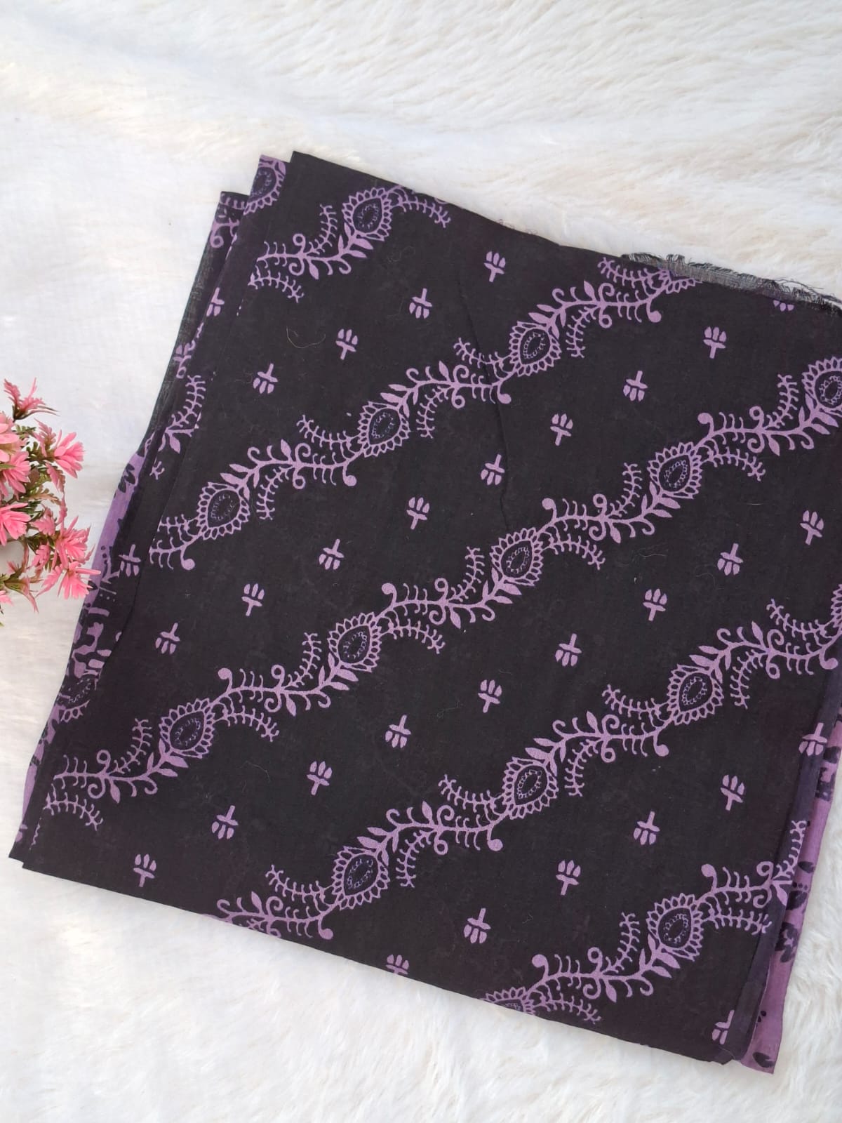 Pure Cotton Unstitched Suit - Cotton Dupatta