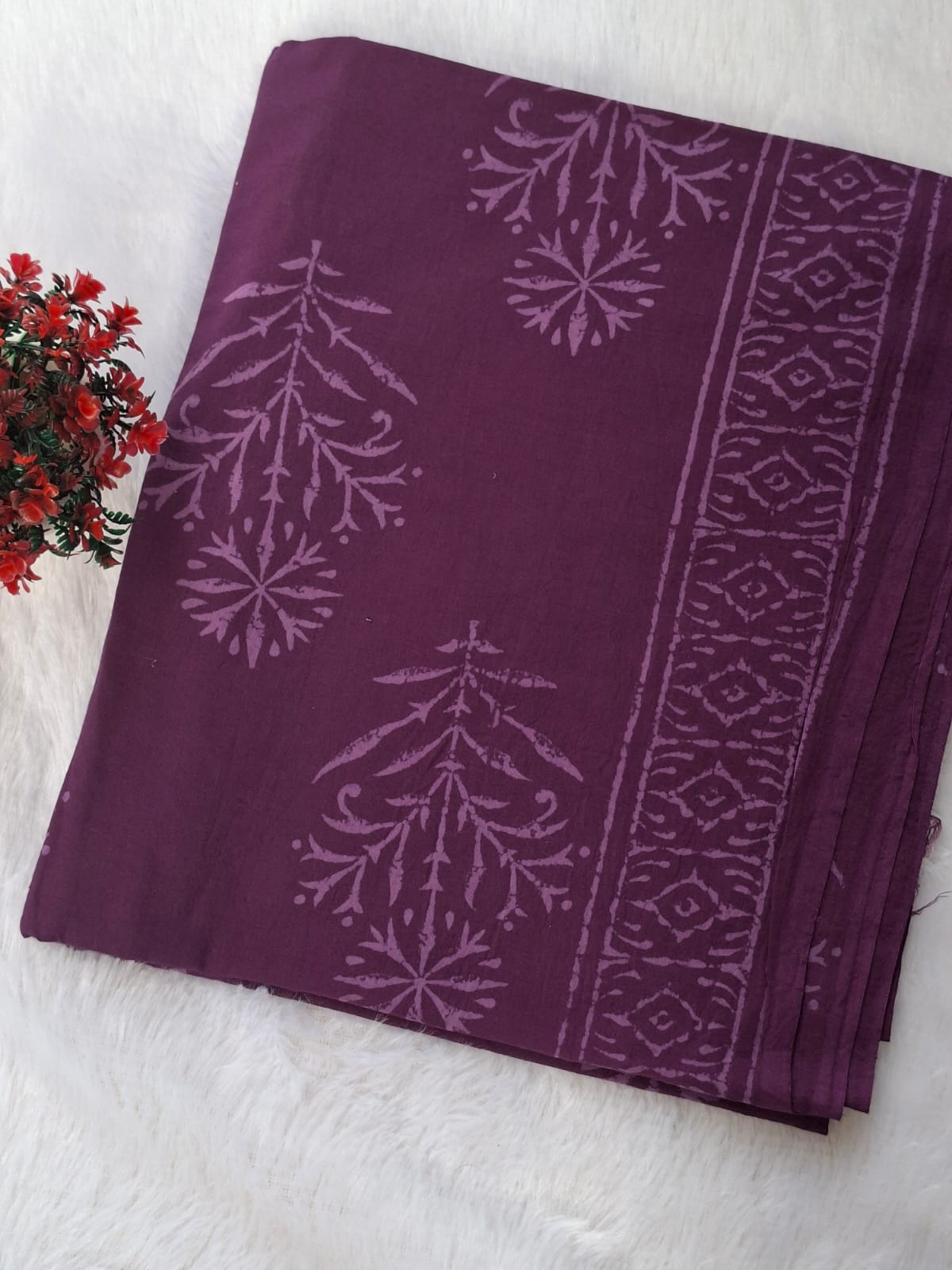 Pure Cotton Unstitched Suit - Cotton Dupatta