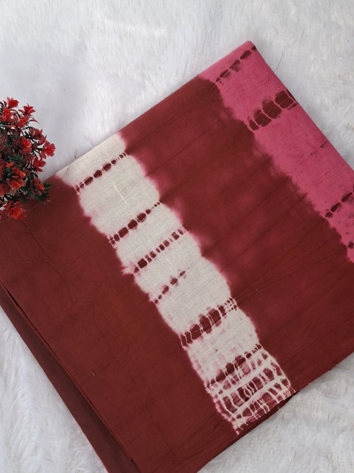 Pure Cotton Unstitched Suit - Chiffon Dupatta